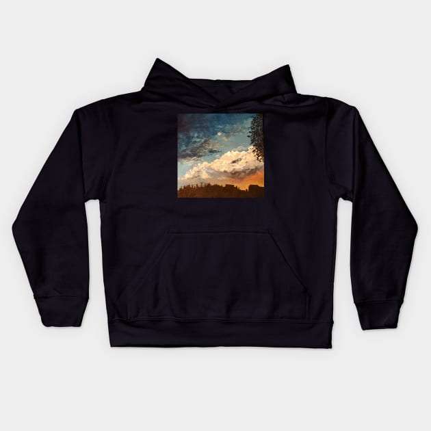 Evening Supercell Kids Hoodie by csteever